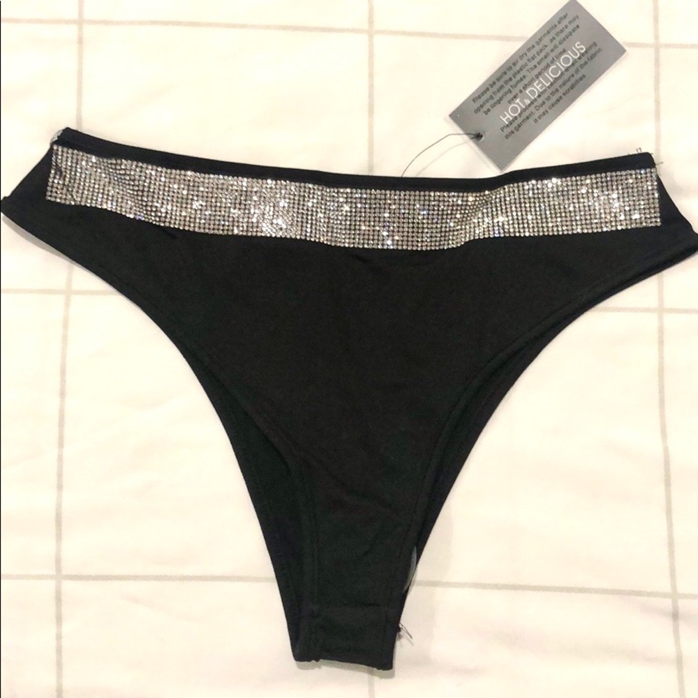 Rhinestone bikini bottom